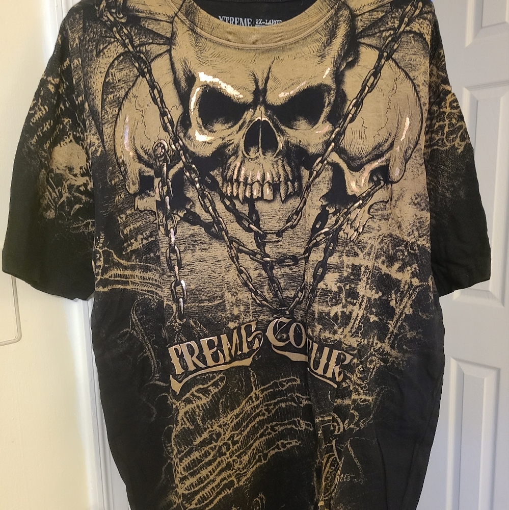 Excellent, Like New Condition Extreme Coutoure Graffic Short Sleeve Tee.